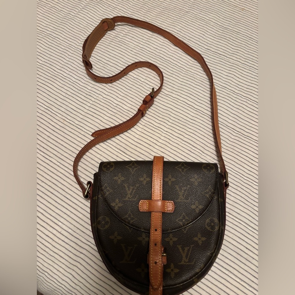 Louis Vuitton Brown and Tan Crossbody Bag